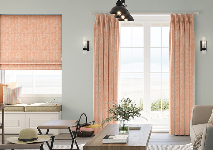 Rolling Hills Velvet, Apricot - Made to Measure Curtains - Image 3